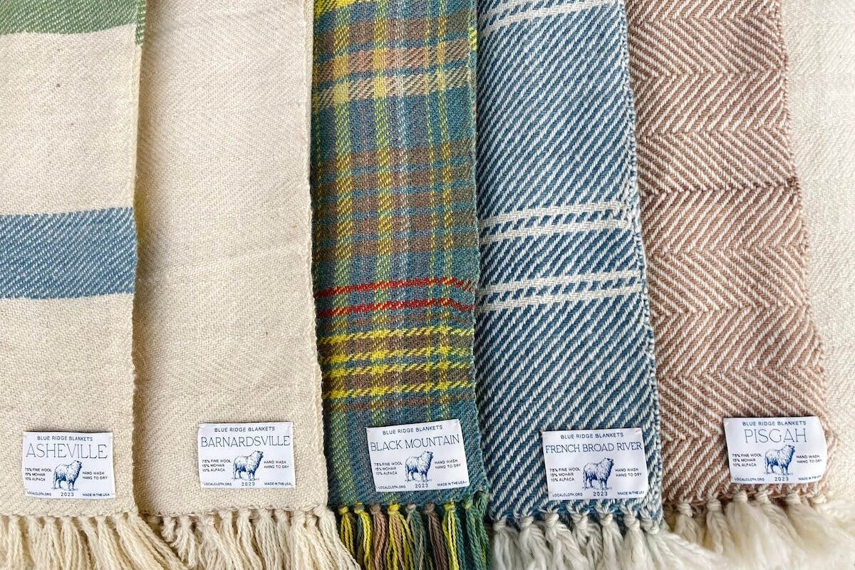 Home Blue Ridge Blankets A Project of Local Cloth Inc. Asheville North Carolina
